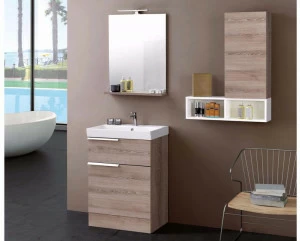 Mobiltesino Тумба под умывальник из ламината с зеркалом Fly