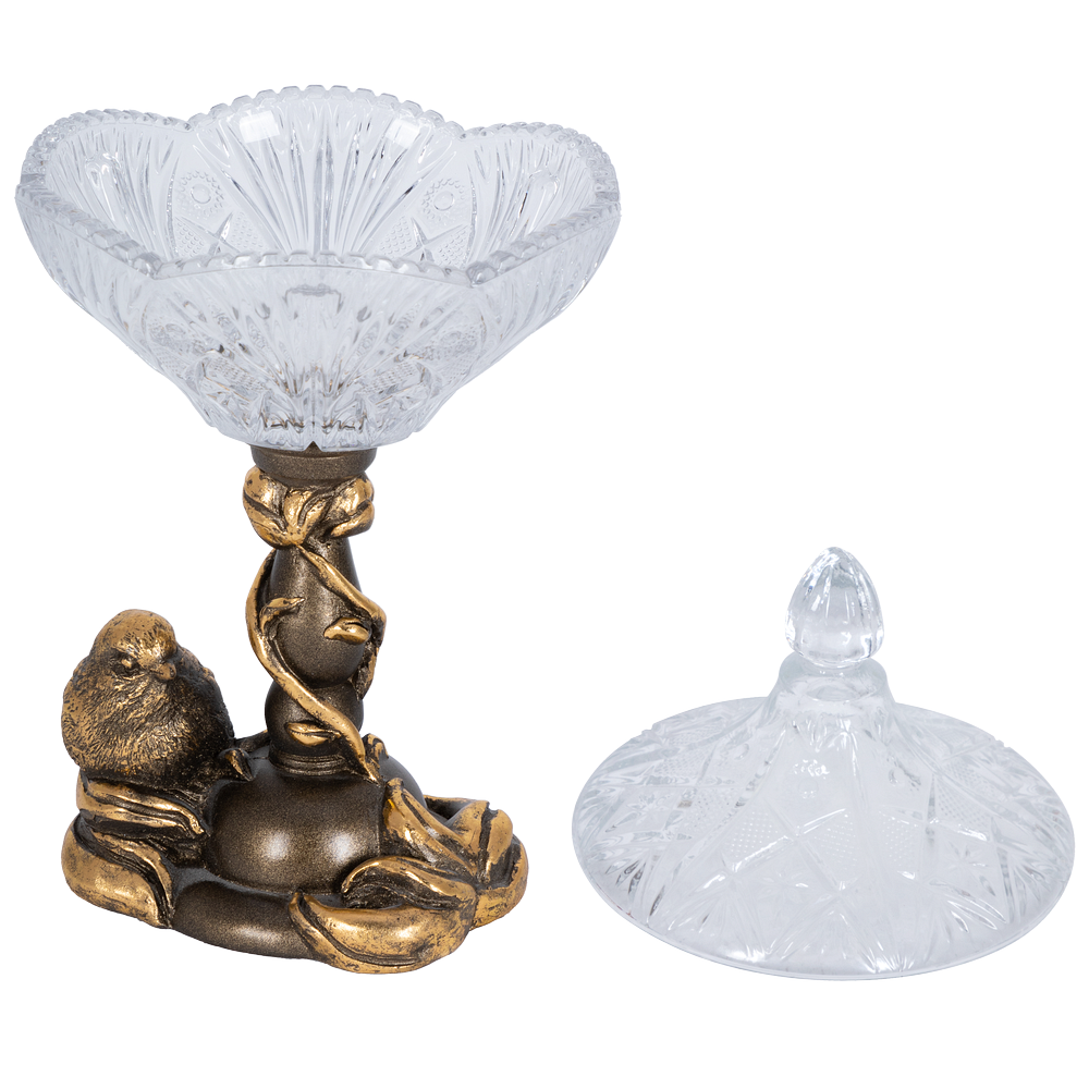 52109 Фруктовница-конфетница Зарничка Свитти Бронза BOGACHO  - Вид №2