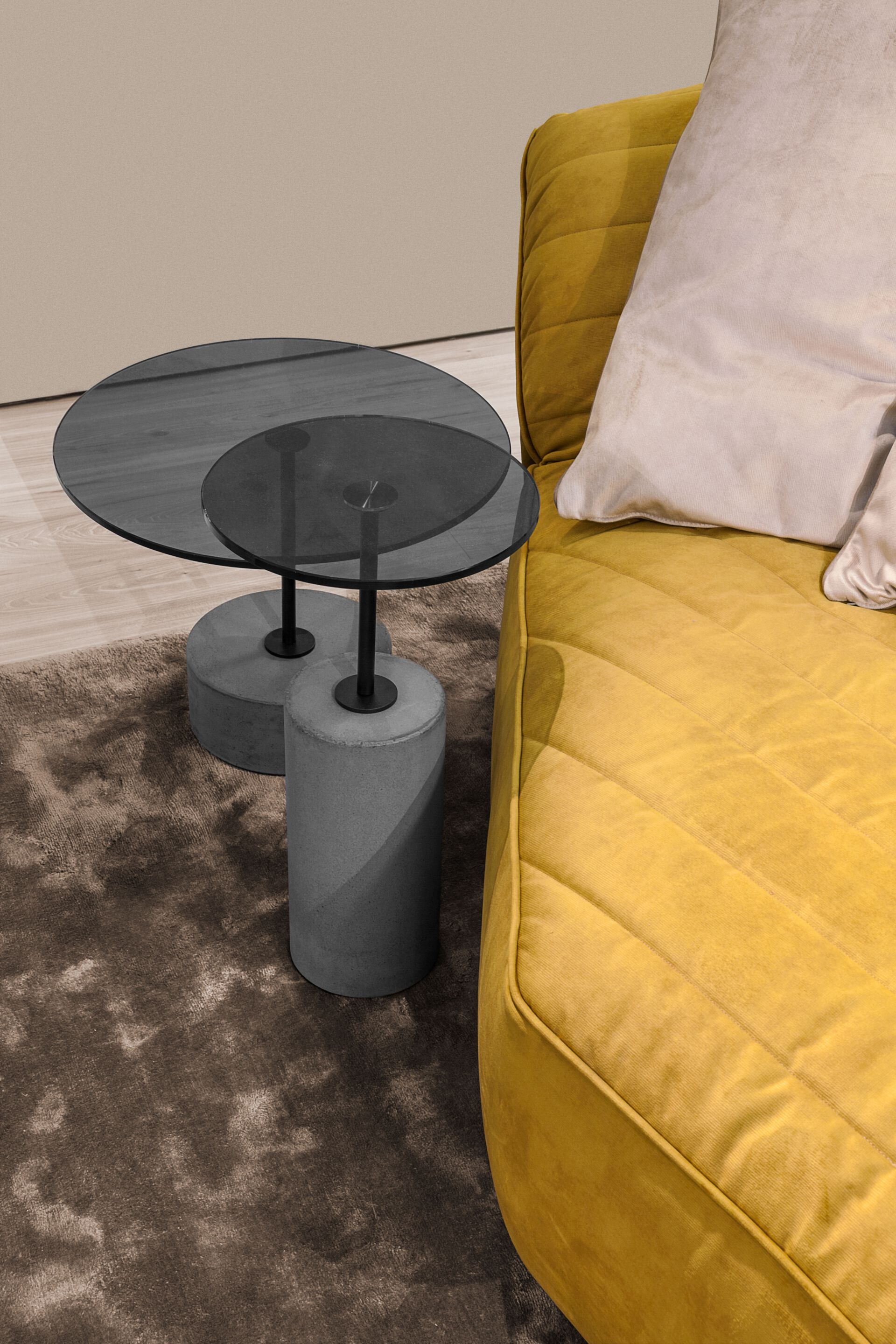 Низкий журнальный столик Vibieffe 9085 CONCRETE ARCH-00102010 - Вид №3