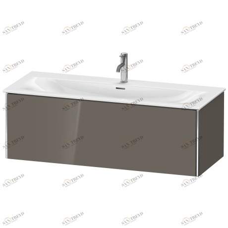 XS422608989 Тумбочка подвесная XSquare #XS4226 1210 x 478 мм Фланелево-серый глянцевый лак Duravit