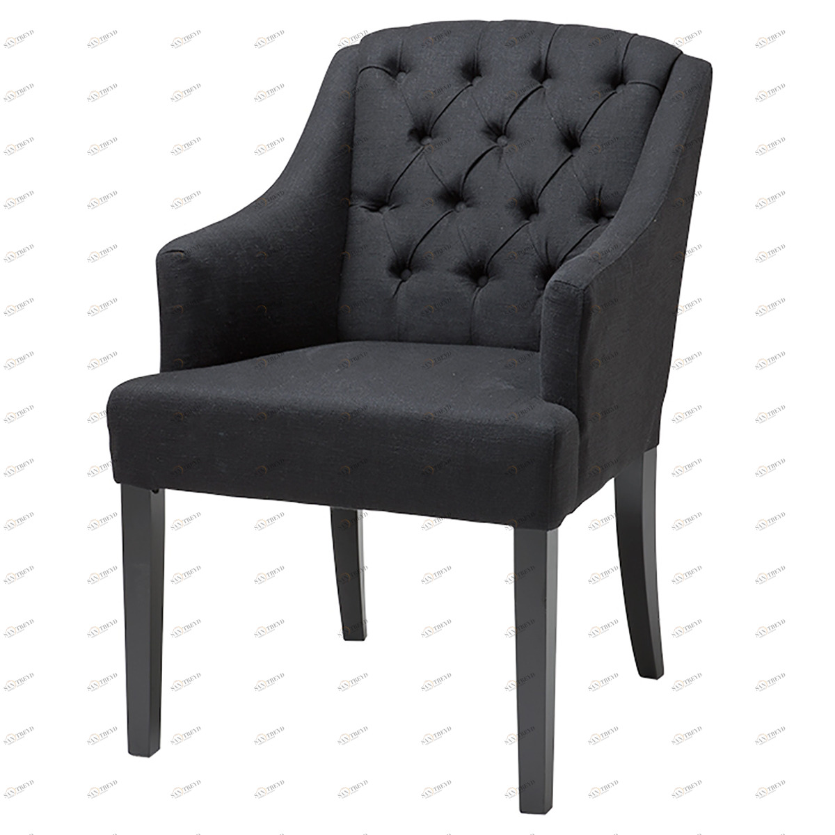 Обеденный стул с подлокотниками Lancaster черный от Eichholtz EICHHOLTZ EICHHOLTZ 060802 Черный 