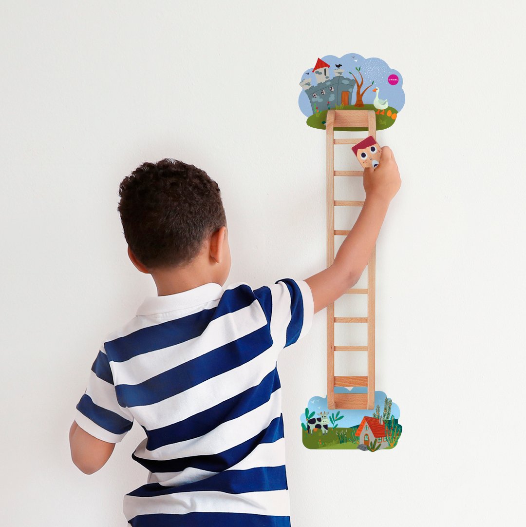 Развивающая игрушка на стену Vertiplay "Джек против Великана" ORIBEL  322602 Разноцветный Santreyd  - Вид №2