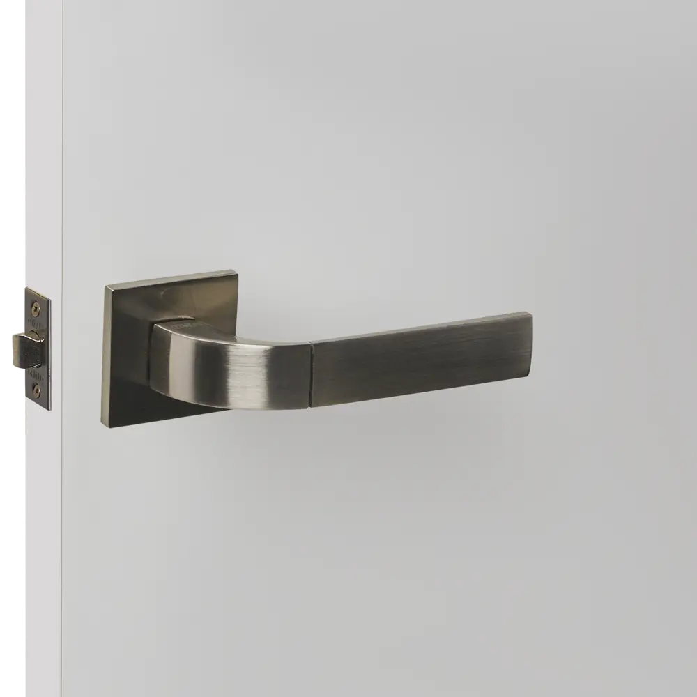 Дверные ручки Punto Trento без запирания комплект цвет никель STLM-2207696 - Вид №4