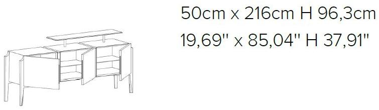 Natuzzi Комод деревянный с распашными дверцами Winston sun-id-1430048 - Вид №2