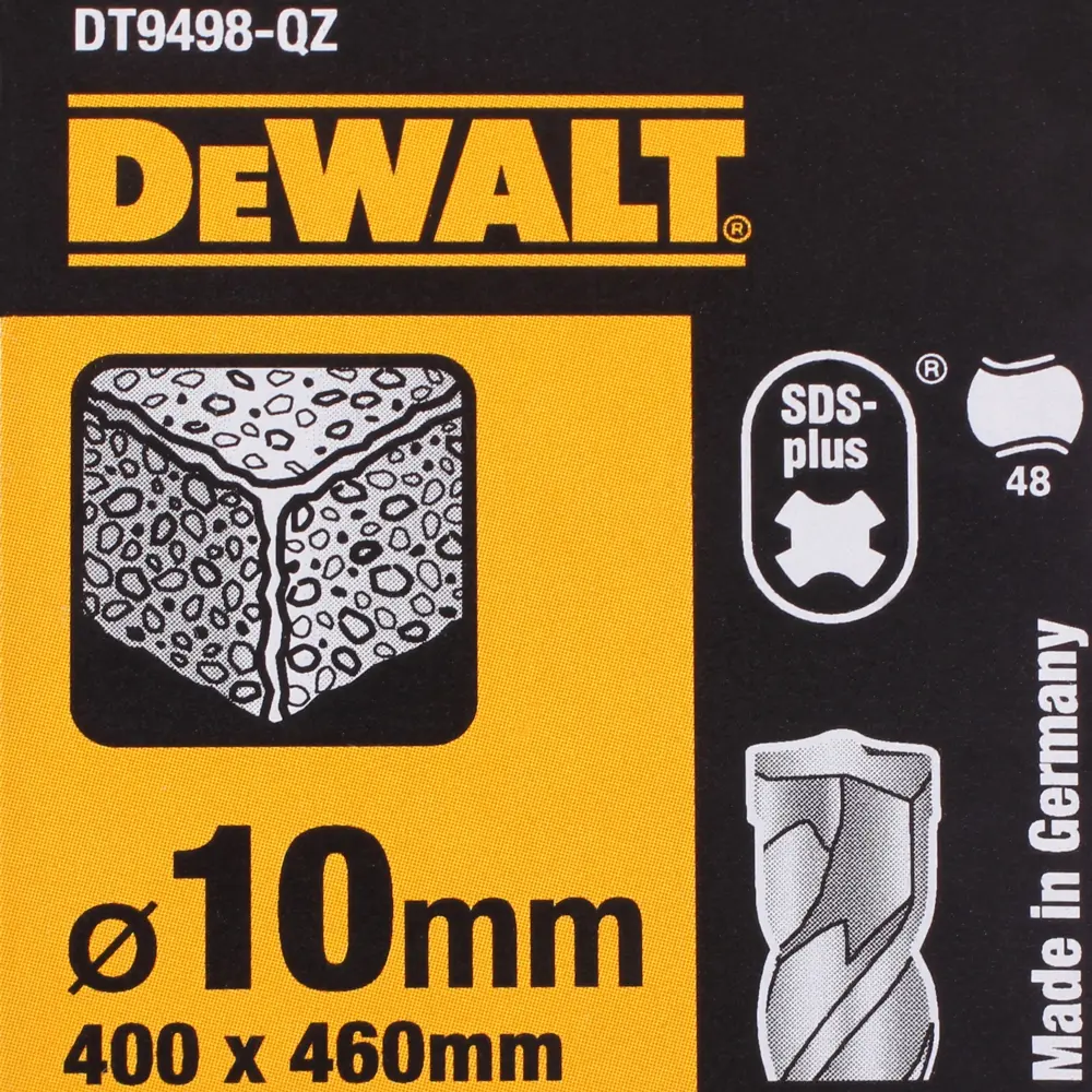 Бур по бетону SDS-plus 10х400х460 мм DeWalt DT9498 81990669 STLM-2019747  - Вид №3