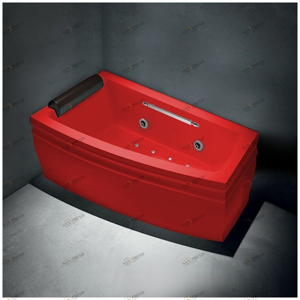 Ванна с гидро и аэромассажем красная gruppo treesse blanque 1690 SXATCV166AK