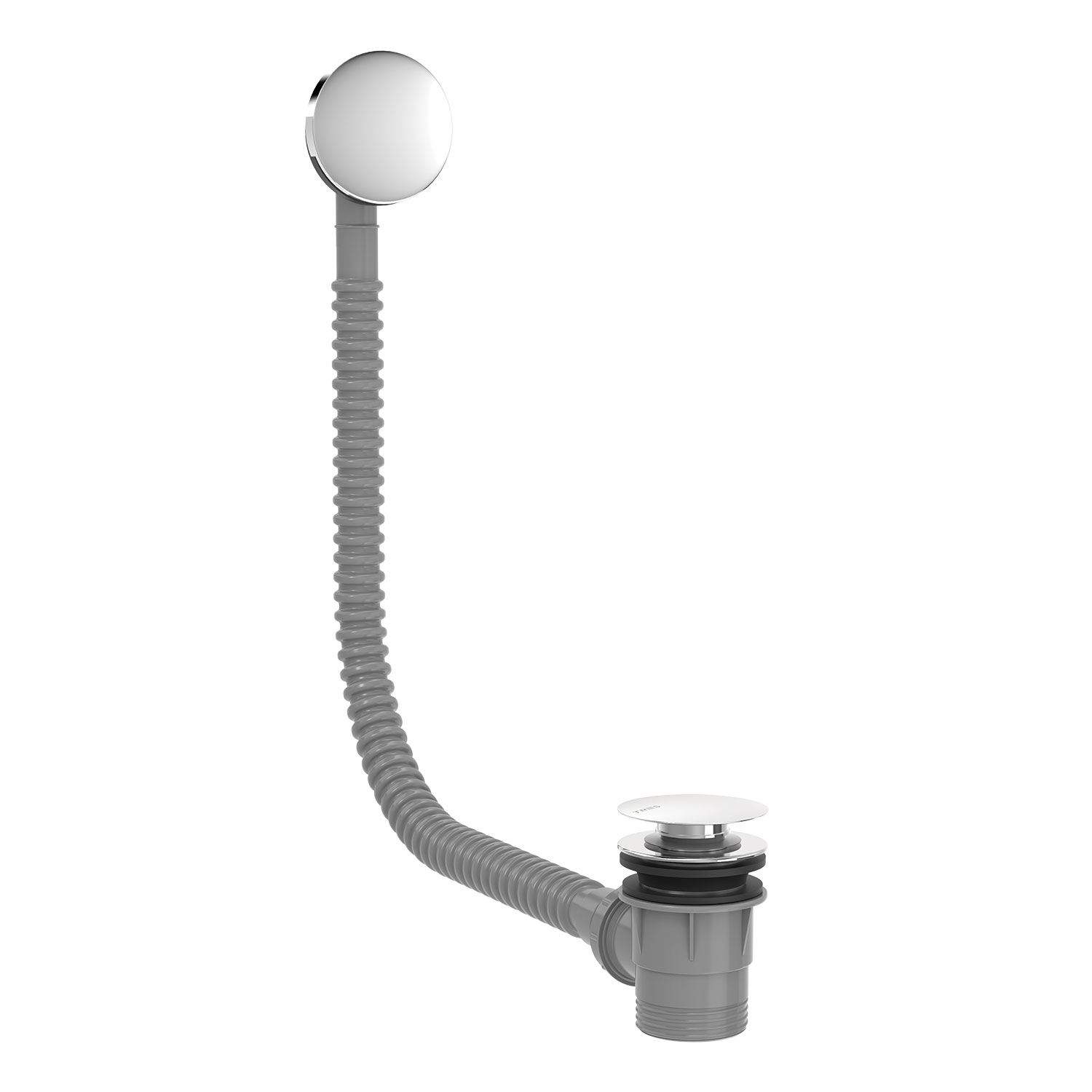 Сливной клапан Click-clack с переливом для ванны-13453420 TRES Drain