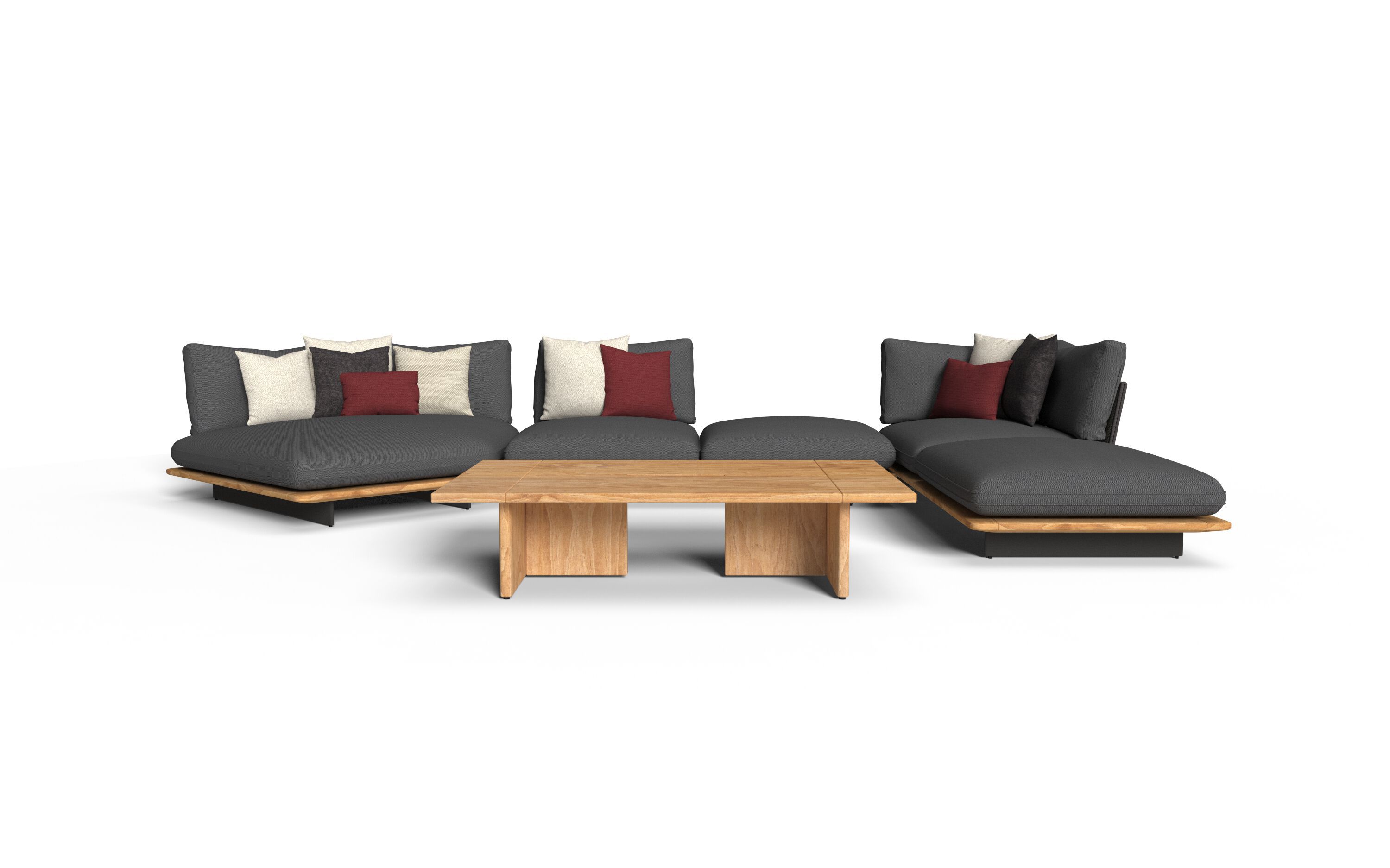 Ткань сад диван с полуостровом Talenti Венеция ARCH-00128757 - Вид №2