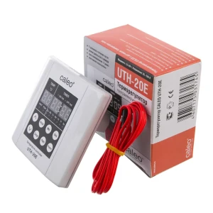 Терморегулятор для теплого пола Caleo UTH-20E цифровой, 3500 Вт, цвет белый