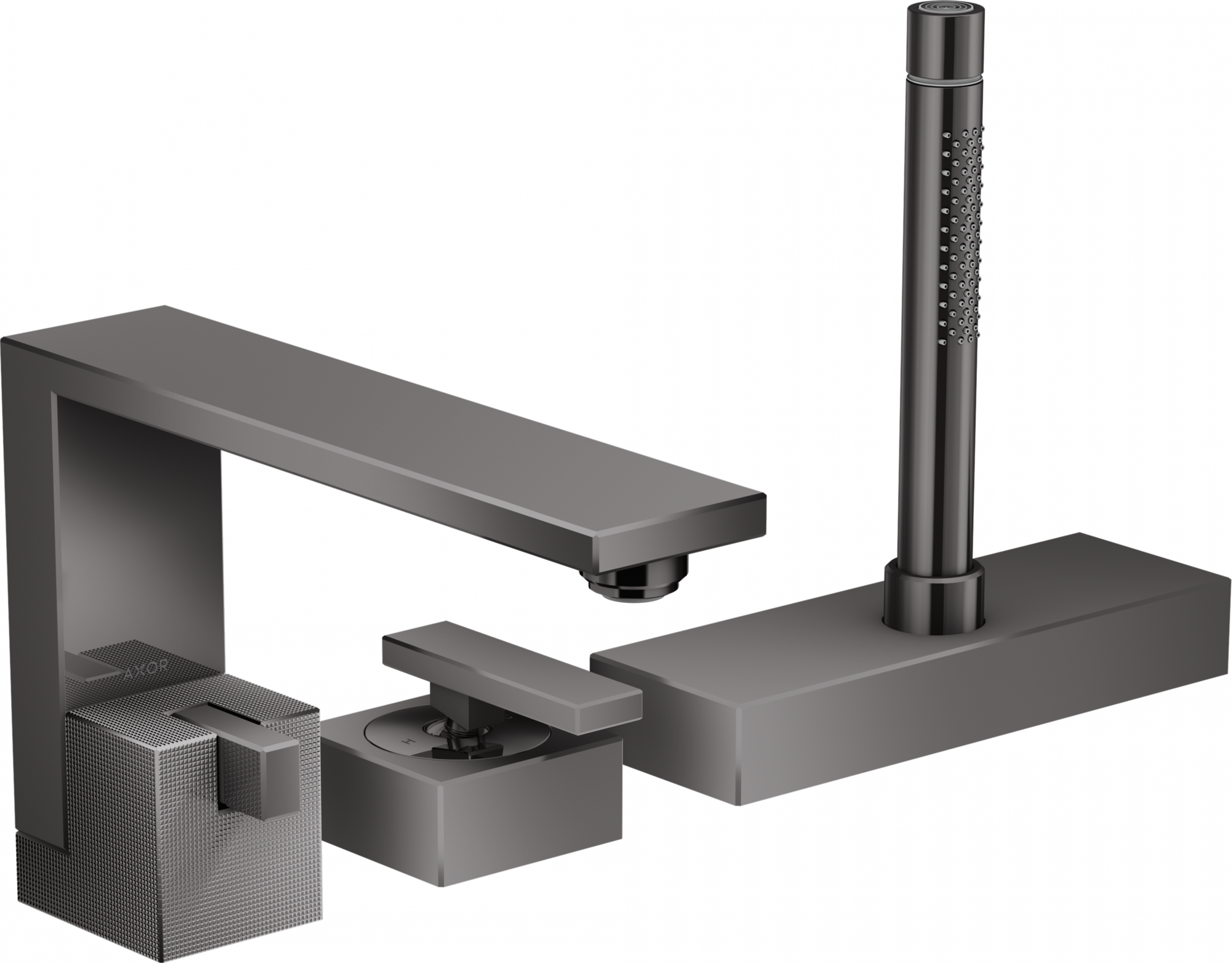 46431330 Смеситель для ванны на край на 3 отверстия - алмазная резка AXOR EDGE