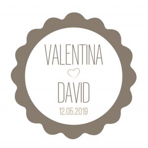 X629.11 PERS. 72 Стикеры на заказ серые волны с сердцем Dekoraniaevents Bodas