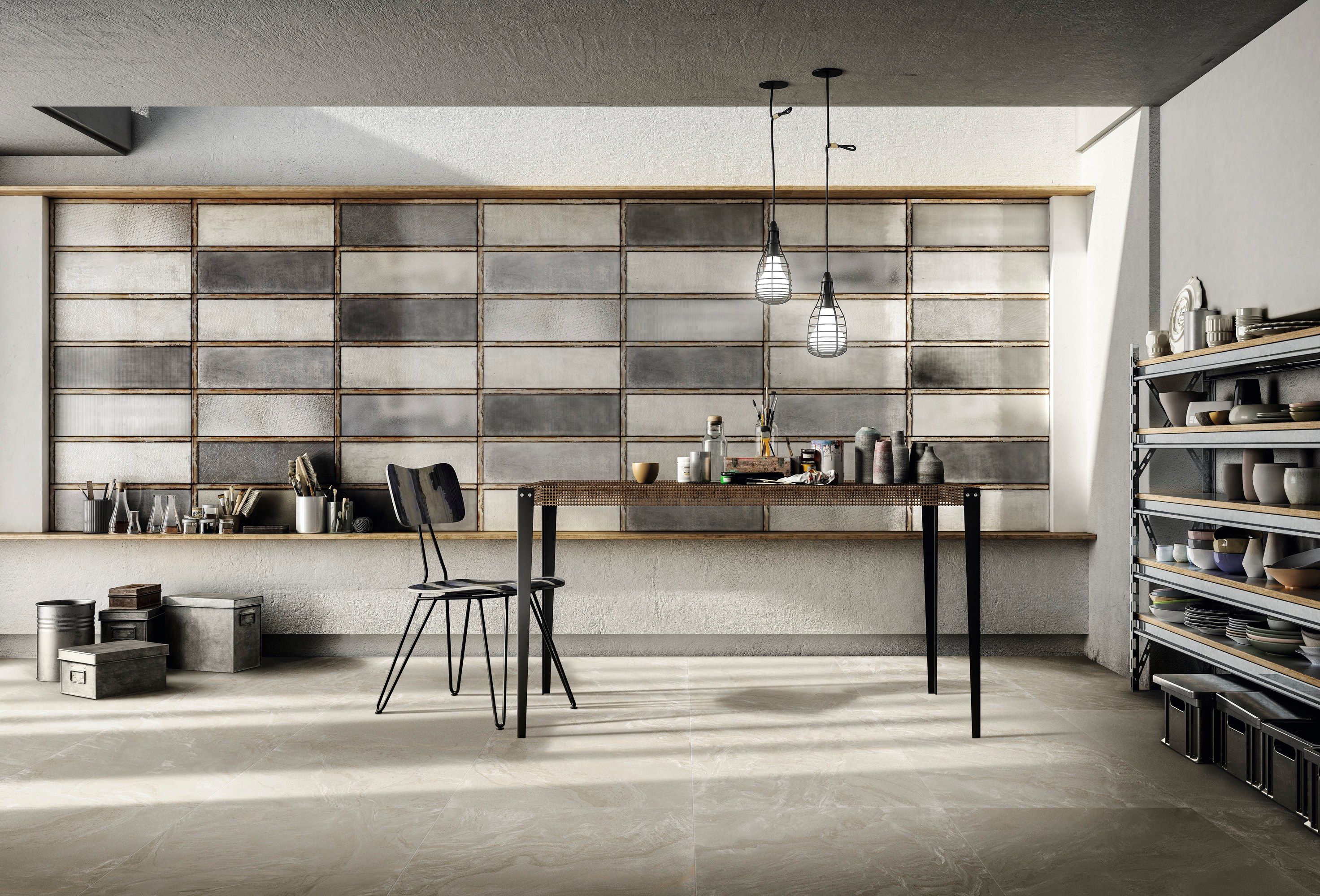 Внутренняя отделка керамогранита с металлическим эффектом IRIS Ceramica Diesel Living ARCH-00104263 - Вид №4