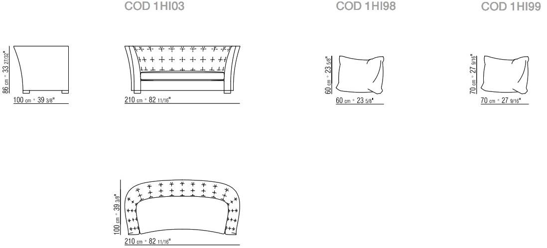 Flexform Диван с высокой спинкой Caress sun-id-1459127 - Вид №1
