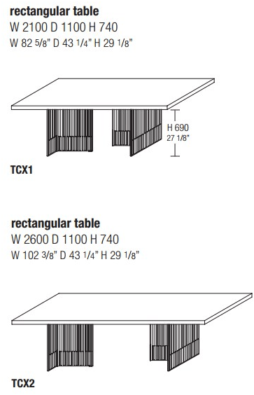 Molteni & C. Прямоугольный стол из вяза sun-id-1515412 - Вид №2