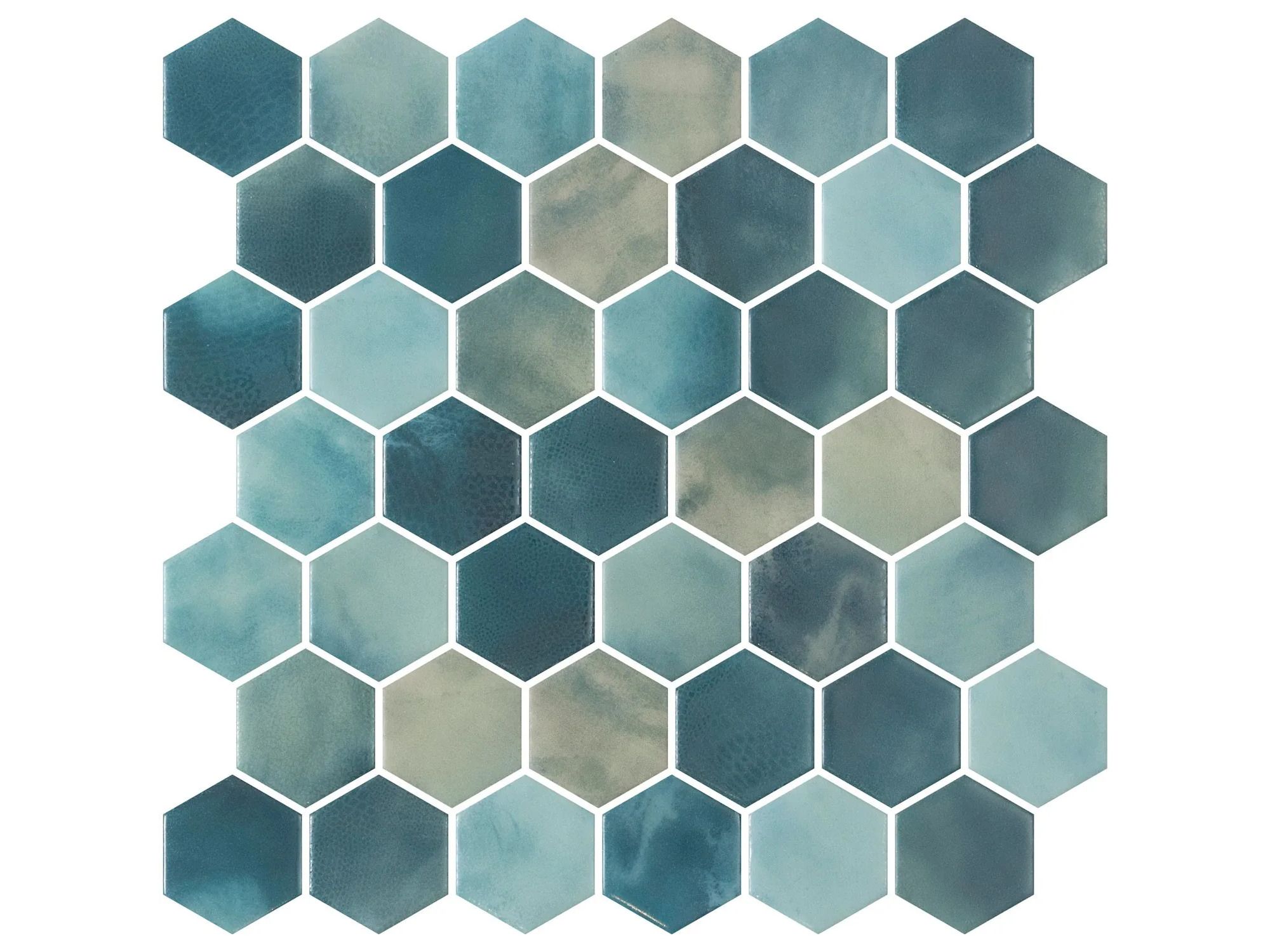 Стеклянная нескользящая мозаика Onix Hex XL Cotto ARCH-00080289