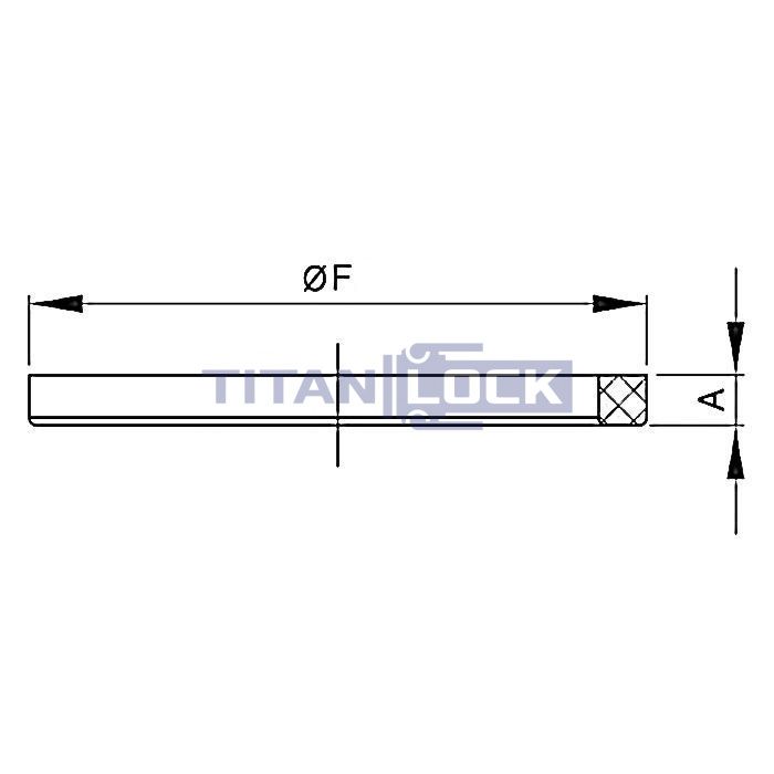 Уплотнение для молочных муфт DIN 11851 DN50 силикон (синий) TL50SIL-D TITAN LOCK  - Вид №1