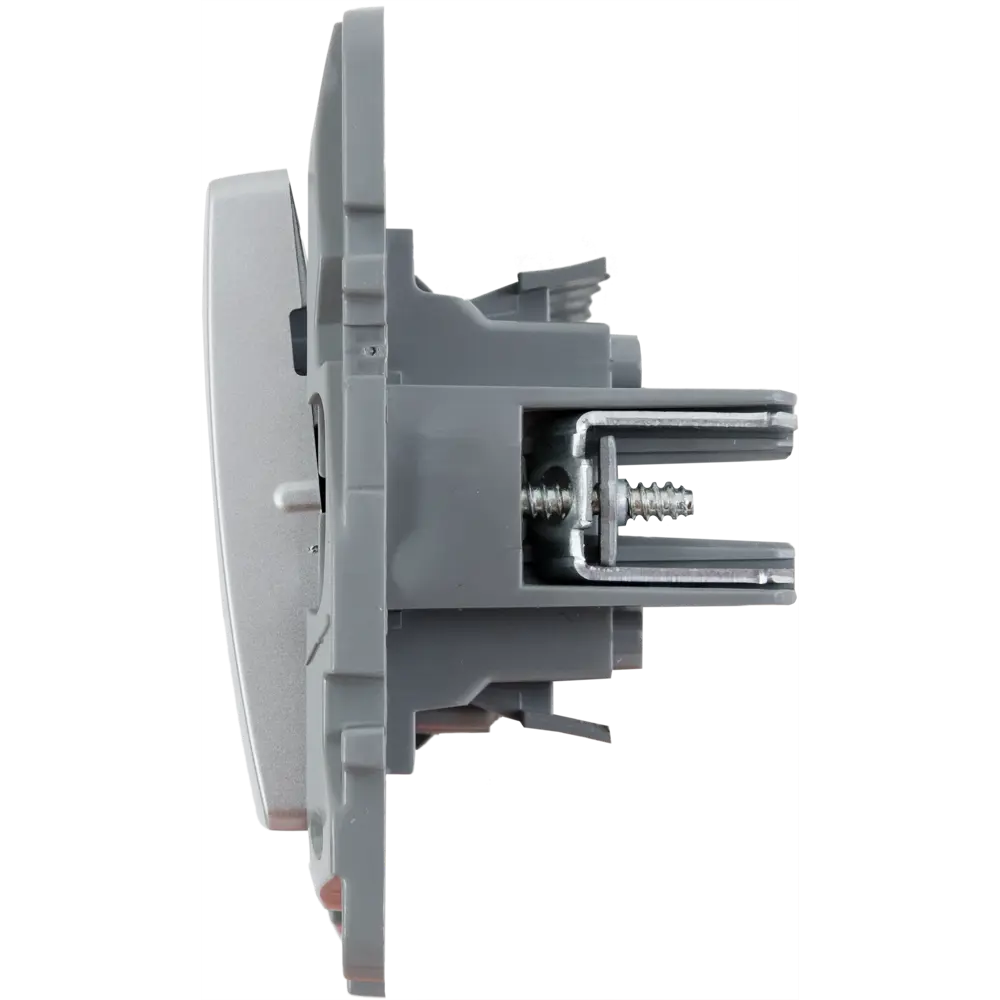 Legrand Etika: двухклавишный переключатель скрытого монтажа в алюминиевом исполнении 17356821 STLM-0008019 - Вид №3