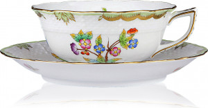 83105 Herend Чашка чайная с блюдцем 300мл "Виктория" Фарфор