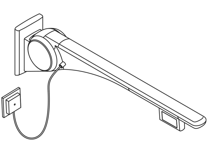 802.50.46760 Базовая складная опорная рейка HEWI Stützen  - Вид №4
