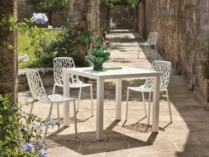 FAST Квадратный алюминиевый садовый стол Omnia selection 1709