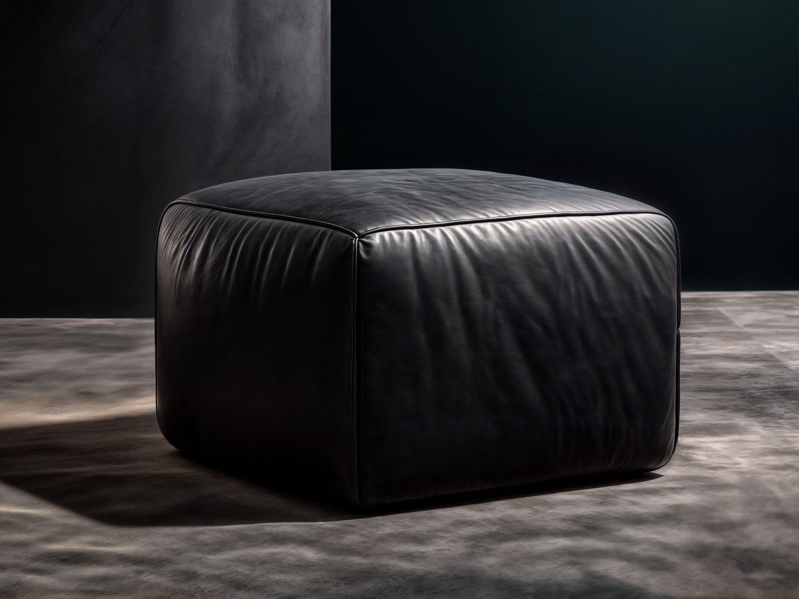 Кожаный квадратный пуф Wayne Enterprises Home Collection WE-144 ARCH-00044613 - Вид №1