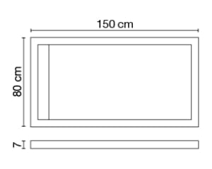 Прямоугольный поддон для душа из керамогранита CERAMICA FONDOVALLE SHAPE ARCH-00124227 - Вид №3