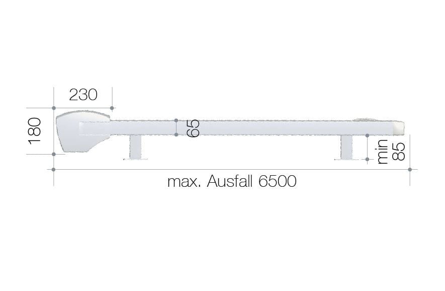 Навес с откидным верхом с боковыми направляющими HELLA TENDA PLUS ARCH-00035219 - Вид №6