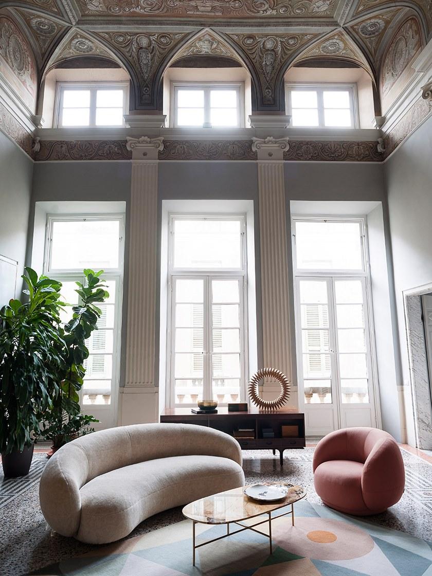 Tacchini Круглый пуф из ткани Julep sun-id-1358484 - Вид №3