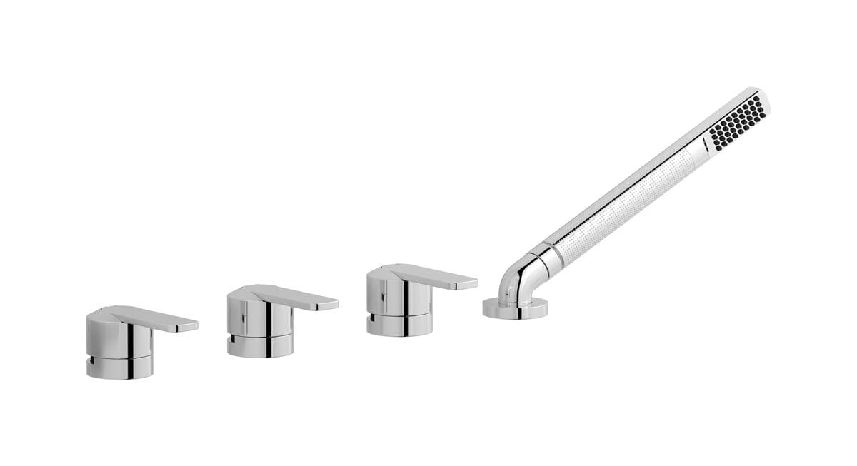 Смеситель для ванны с 4 отверстиями и ручным душем IB C-67 ARCH-00029720 - Вид №2