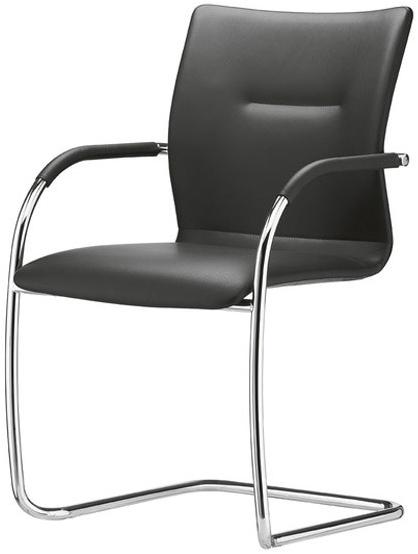 Brunner Штабелируемое кожаное кресло на консолях с подлокотниками Plaza sun-id-1464928 - Вид №1