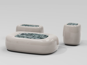 Мраморный журнальный столик