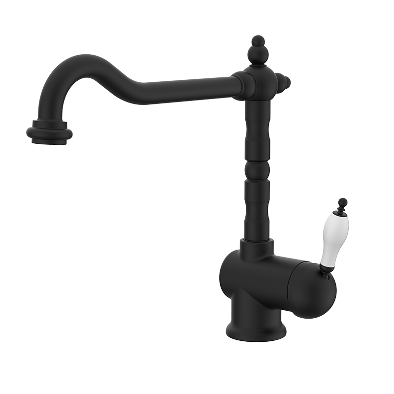 910720 PREMIUM Черный ретро носик 1866 г. Умывальник Черный GRB MIXERS 