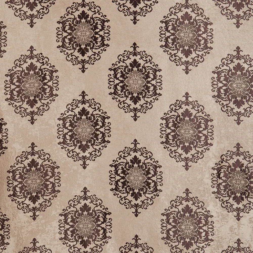 Ткань «Вензель» 1 п/м 280 см блэкаут цвет коричневый ТОРГОВЫЙ ДОМ ТЕКСТИЛЬ STLM-2123065 - Вид №1