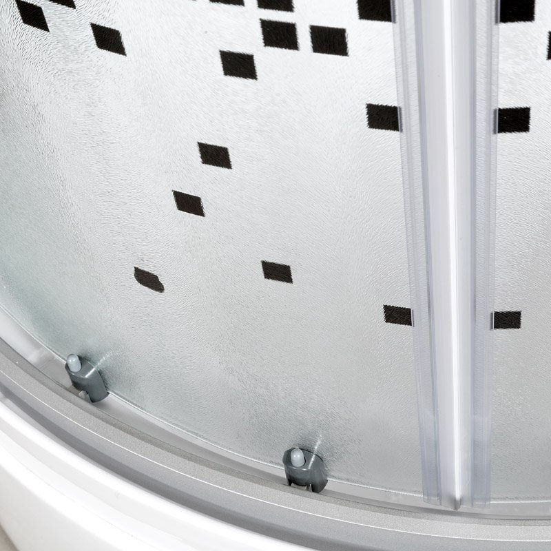 BМ4510 с электрикой BLACK Душевая кабина DETO Серия ВМ L 810 N с гидромассажем BLACK - Вид №4