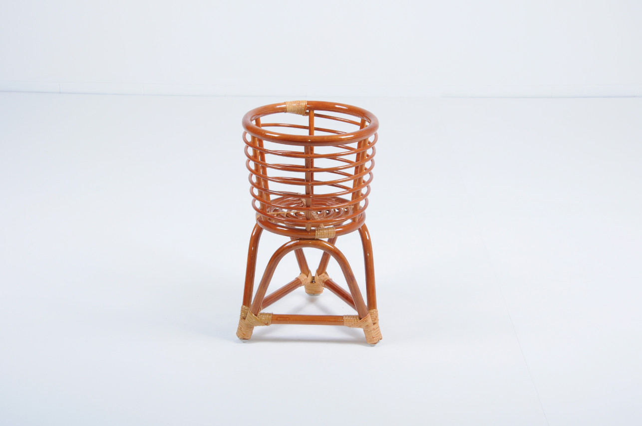 Цветочница круглая 48х29 см коньяк Calamus Rotan VINOTTI  00-3885395 Коричневый  - Вид №1