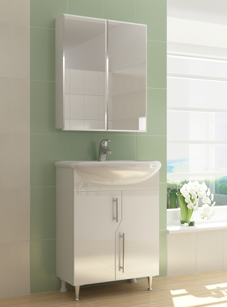 Тумба с раковиной Grand 600 (Уют)600⨉300⨉830 мм белый Santreyd sun-id-665152 - Вид №4