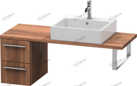 XL542507979 X-Large Шкафчик для компактной консоли Орех натуральный, декор Duravit