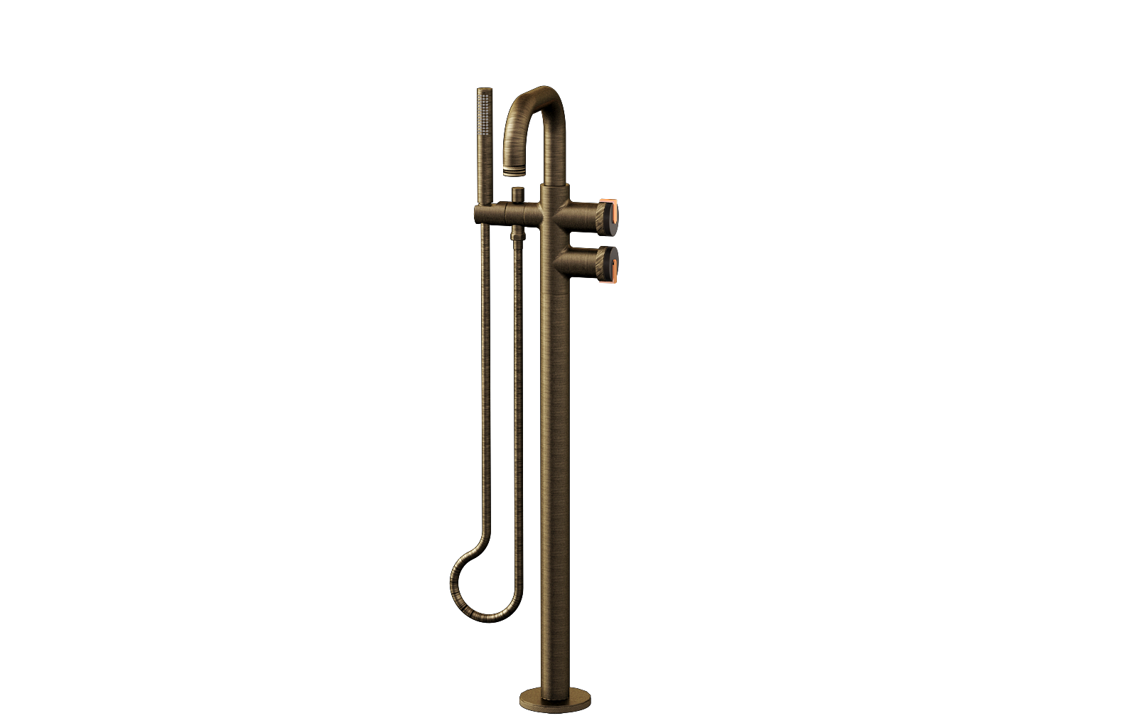 E-11557-R1OB-L1RG-VBB Смеситель напольный отдельностоящий (внешняя часть) GRAFF MOD+