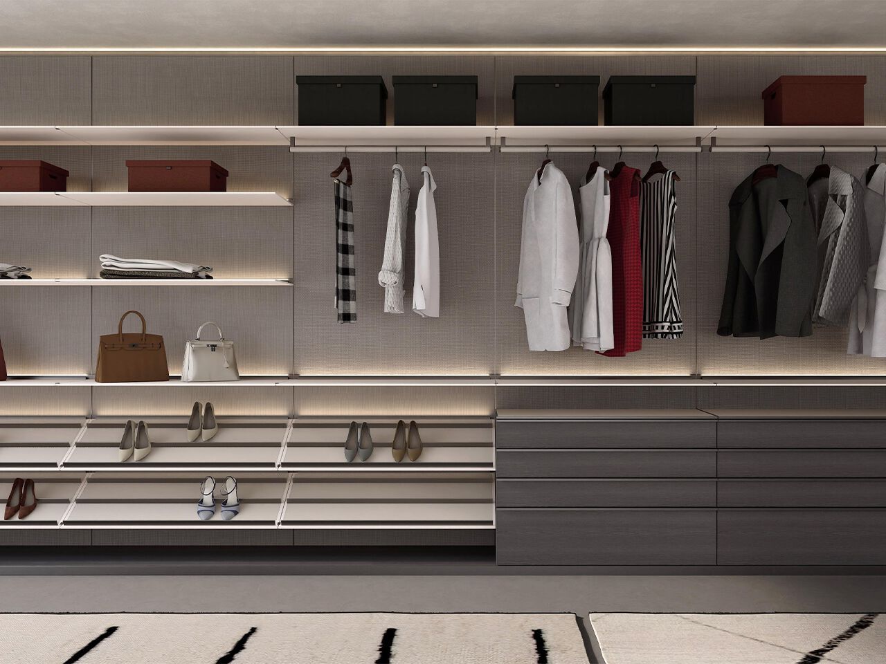 Модульная гардеробная MaxForm профиль ARCH-00036343 - Вид №2