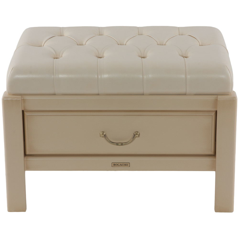 11127 Банкетка Лотос 6 Айвори Молочный BOGACHO 4627155816865 - Вид №1