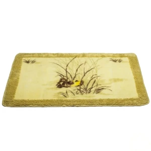 Коврик для ванной комнаты Ducks бежевый, 60x90 см