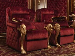 Modenese Gastone Бархатное кресло с подлокотниками Deluxe