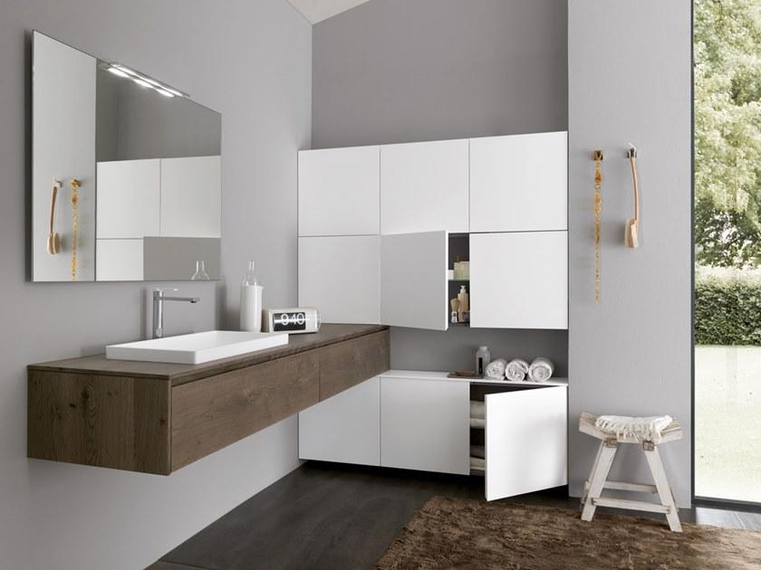 Archeda Тумба под умывальник из дерева подвесная одинарная Tulle sun-id-1351201 - Вид №3