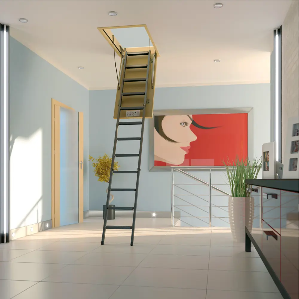 Лестница чердачная складная с секциями LMS 60x120x280 см Fakro STLM-2088616 - Вид №11