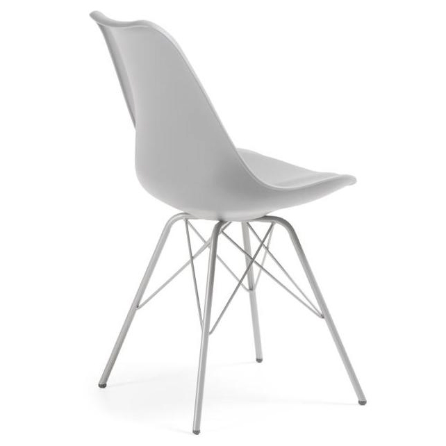 Стул Lars серый с металлическими ножками ткань серый от La Forma LA FORMA  147877 Серый  - Вид №2