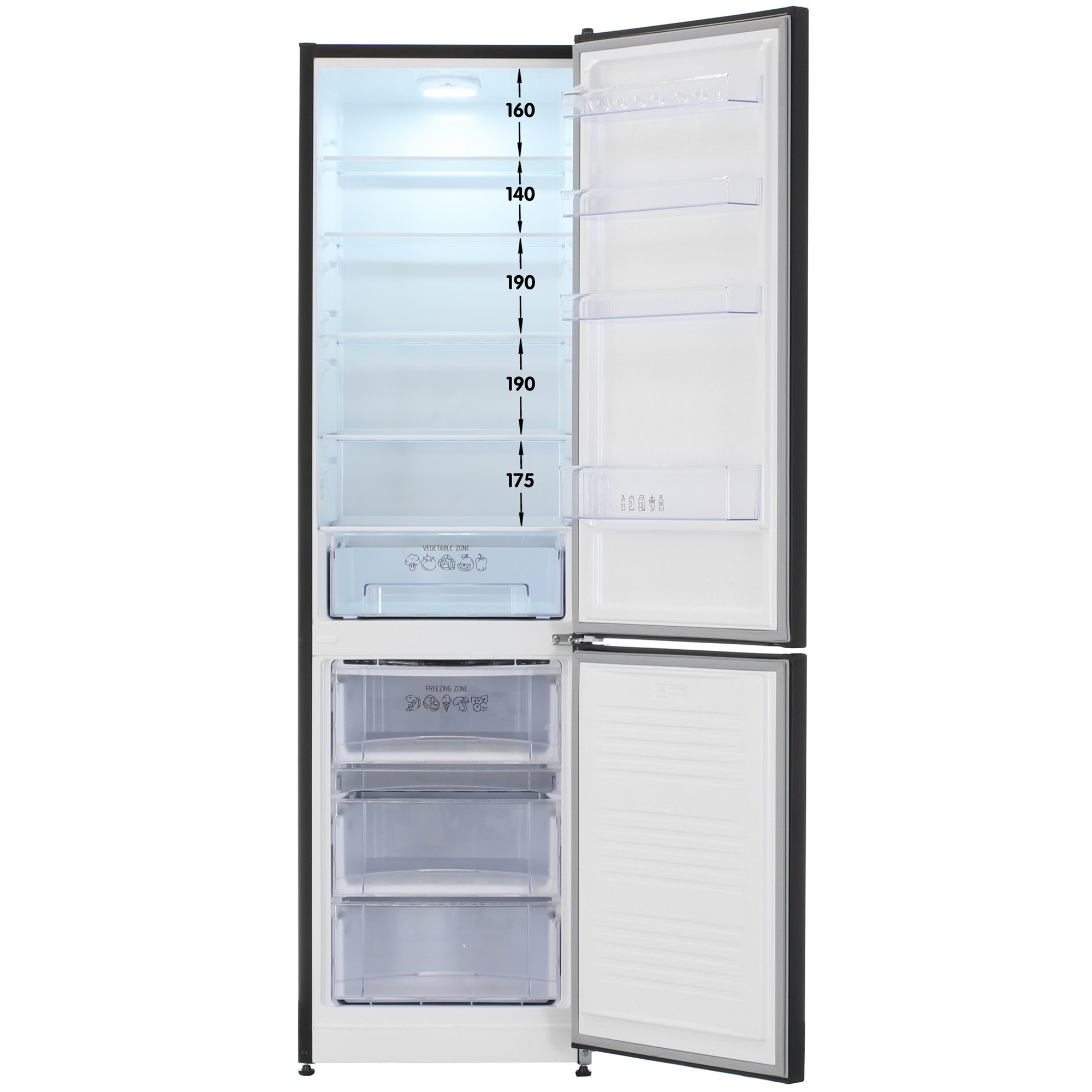 9021267 Холодильник с морозильником   Nordfrost NRB 154 B черный STDN-0044220 - Вид №1