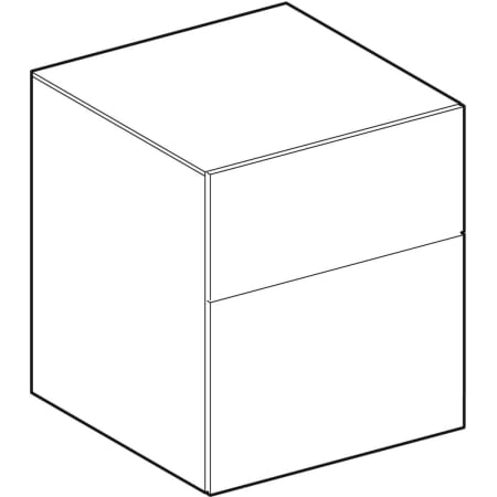 500.504.01.1 Шкафчик Geberit Xeno² с двумя выдвижными ящиками Geberit  - Вид №1