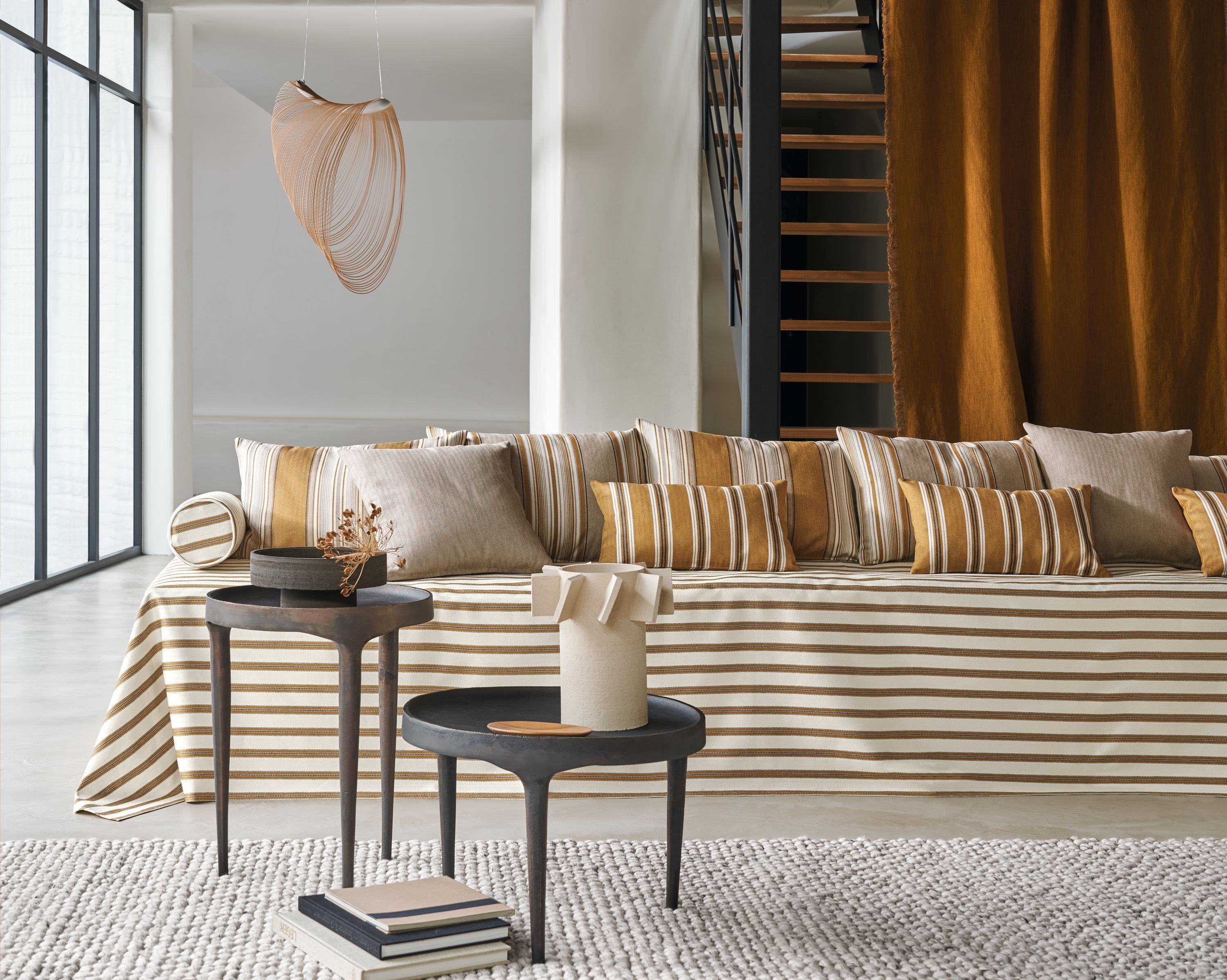 Ткань в полоску Casamance Costa Nova ARCH-00083510 - Вид №1