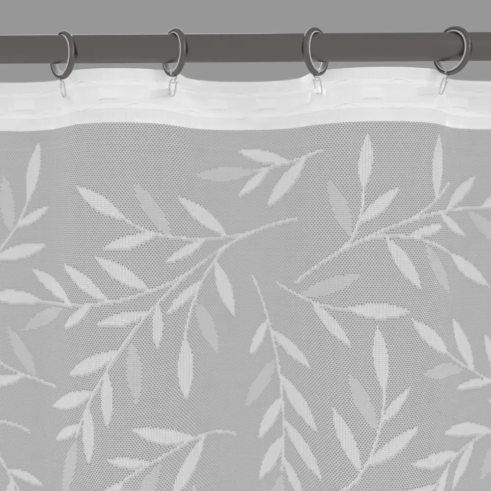 Тюль жаккардовый с растительным рисунком 160×250 см белый 89433387 Santreyd STLM-1583897 - Вид №4