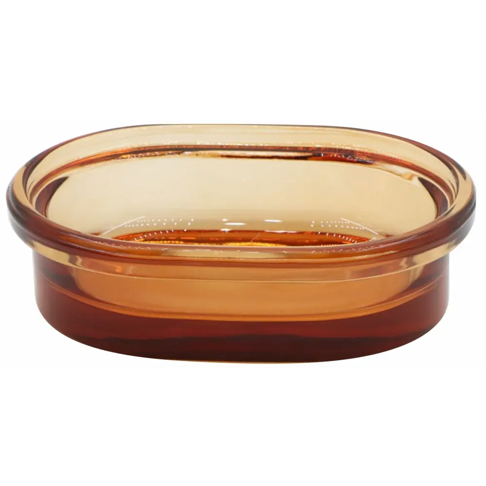 Мыльница Raindrops «Янтарь» стекло цвет янтарный STLM-2123200